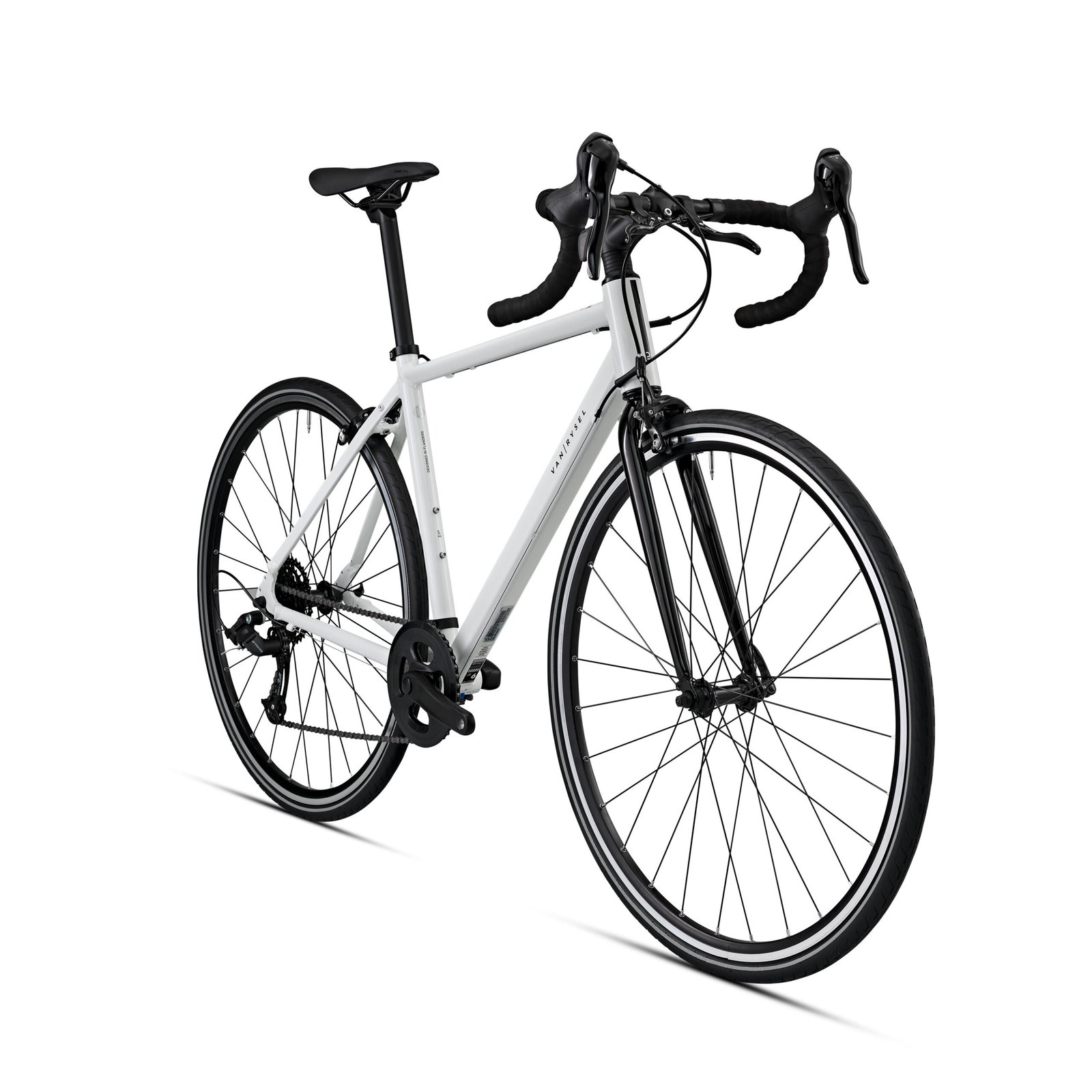 TRIBAN Women's Road Bike Easy 8 Speed Rim Brakes - White