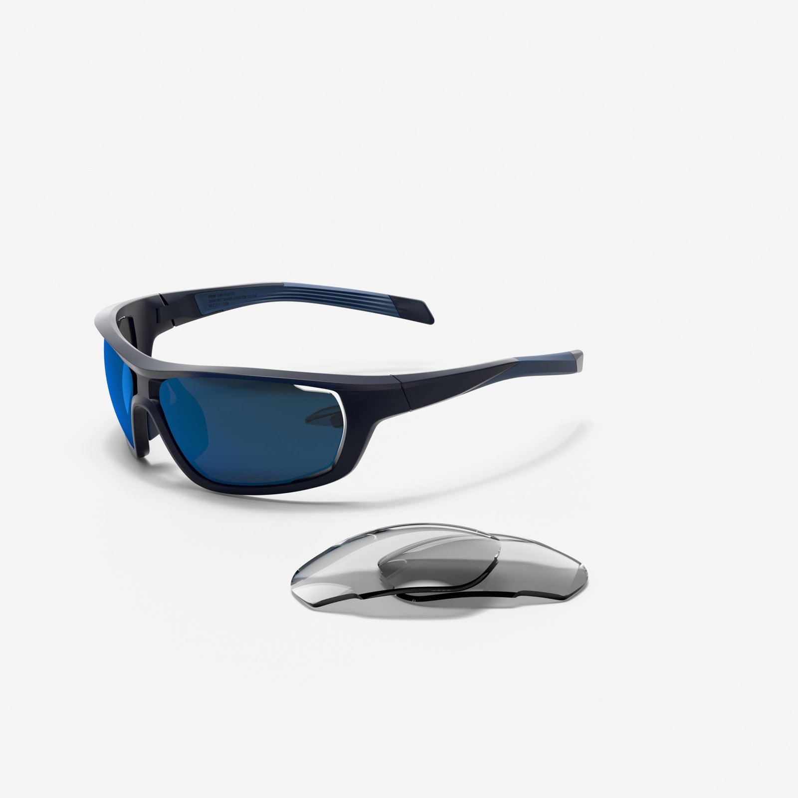Cycling Glasses Perf 100 Pack Interchangeable CAT 0+3 Lenses - Blue