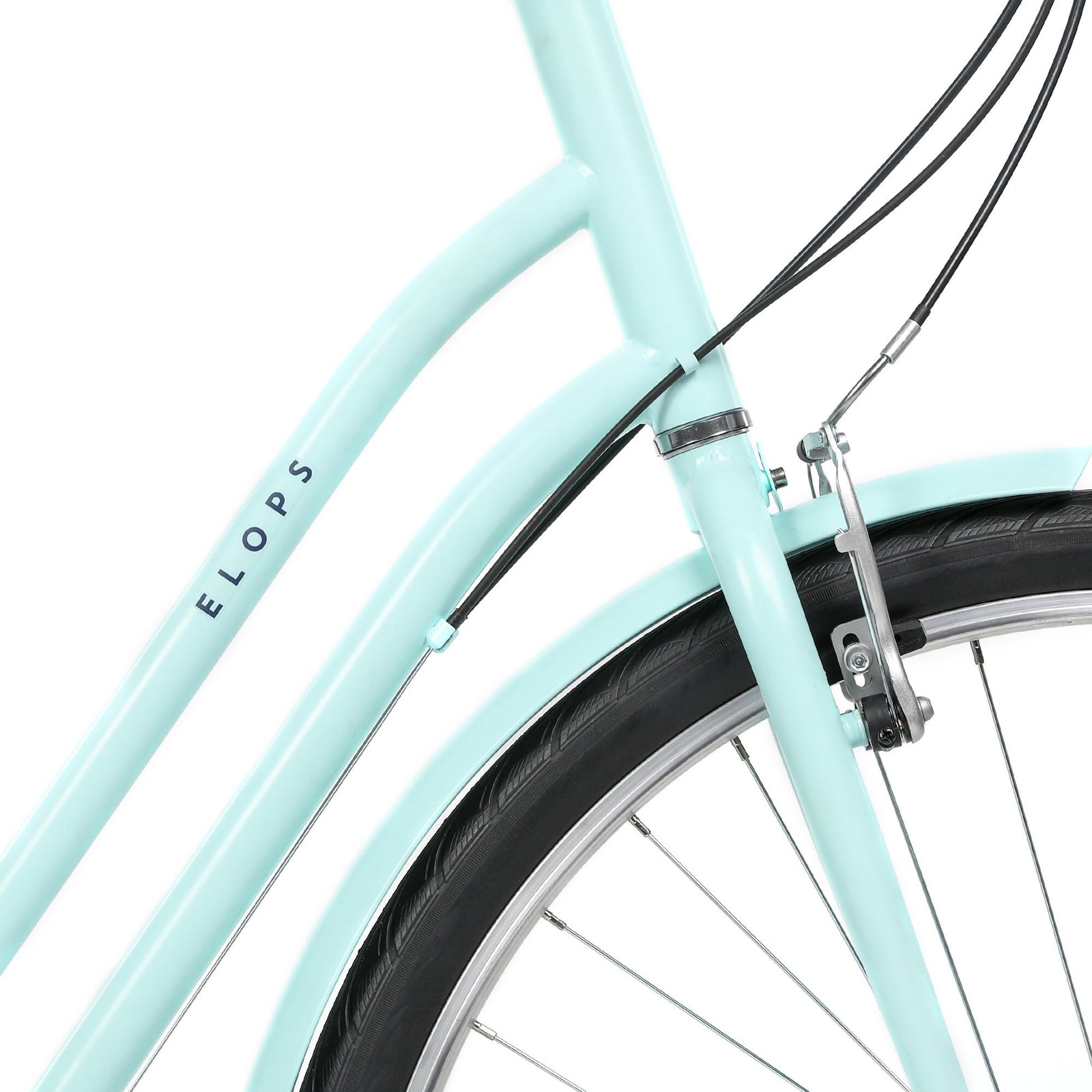 City Bike Elops 120 Low Frame 28 Inch 6 Speed - Green