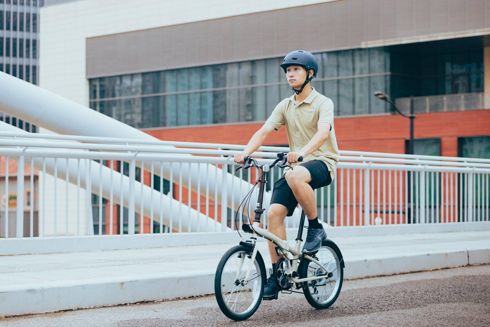 Folding Bike Tilt 120 ADJ 20 inch 6 speed - Beige